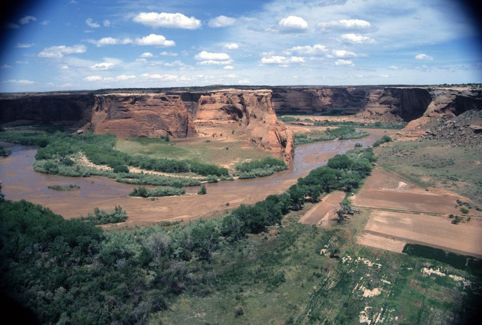 Free Image of Mesa and river 