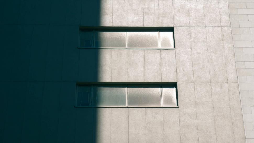 Free Image of Minimalistic modern building windows and wall 