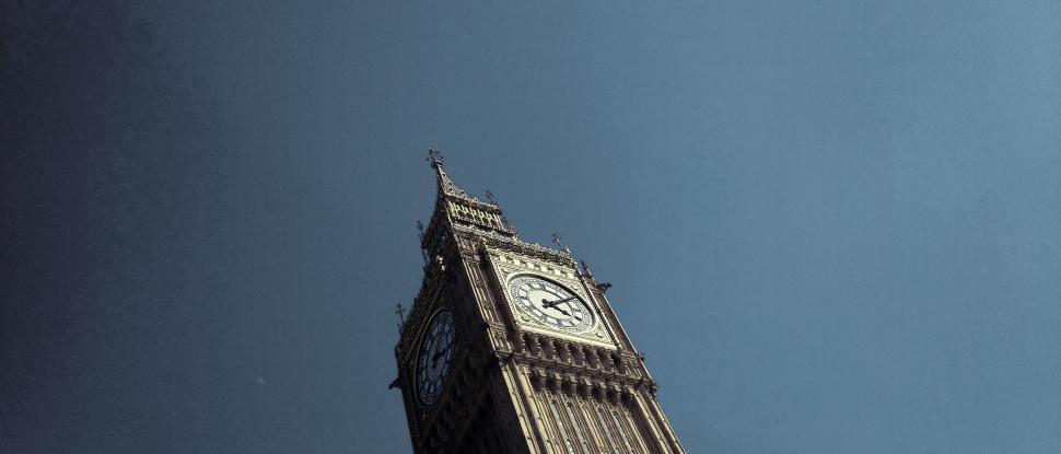 Free Image of Angled view of Big Ben against sky 