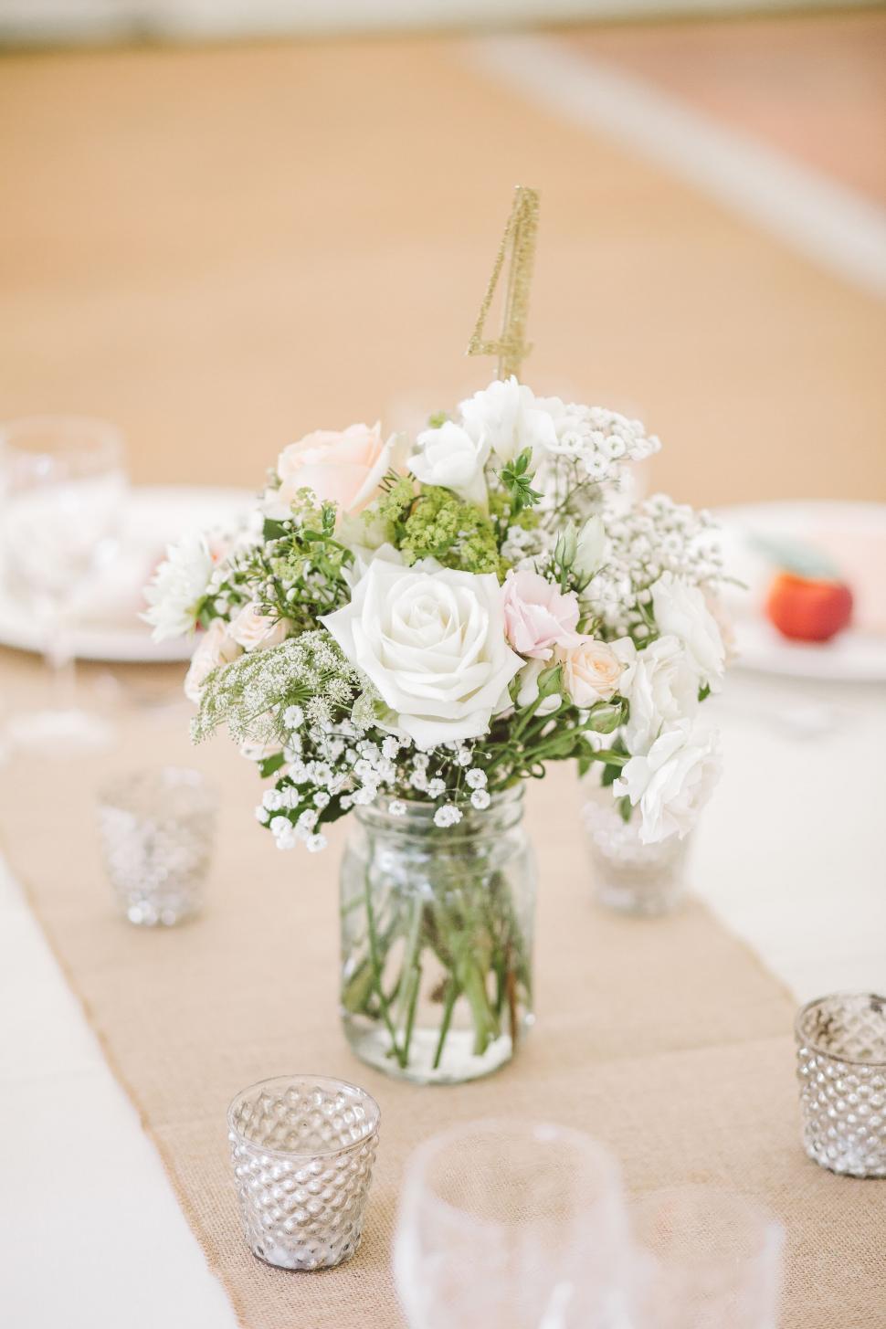 Free Image of Elegant table set for an event 