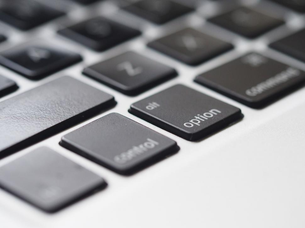 Free Image of Close-up of a modern laptop keyboard 