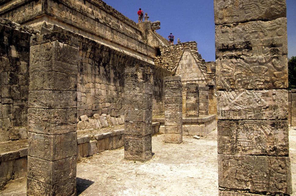 Free Image of Ancient Mayan columns 