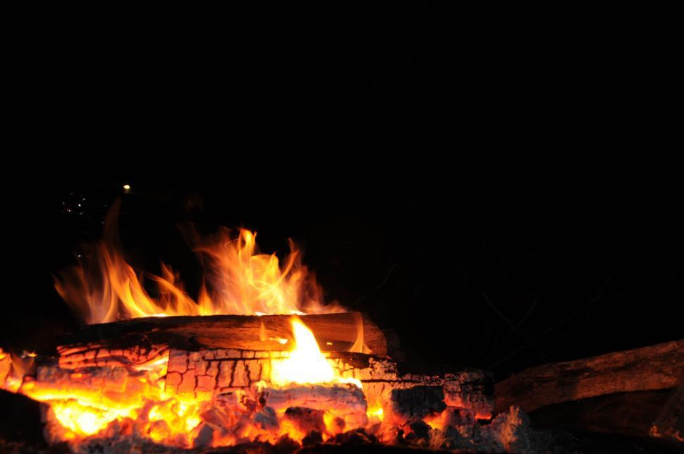 Free Image of Burning Wood 