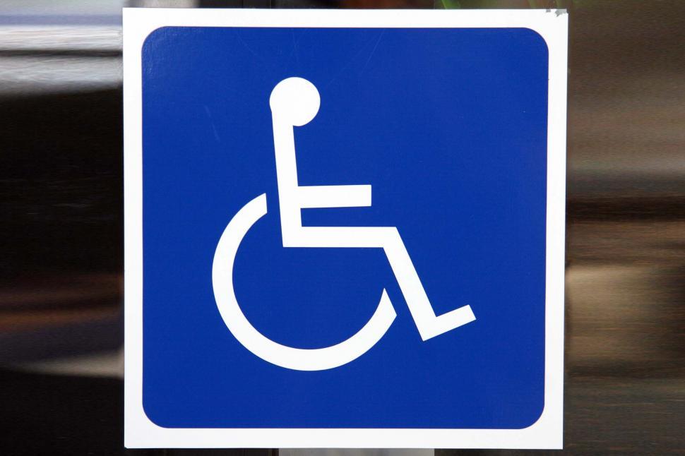 Free Image of Handicapped sign 