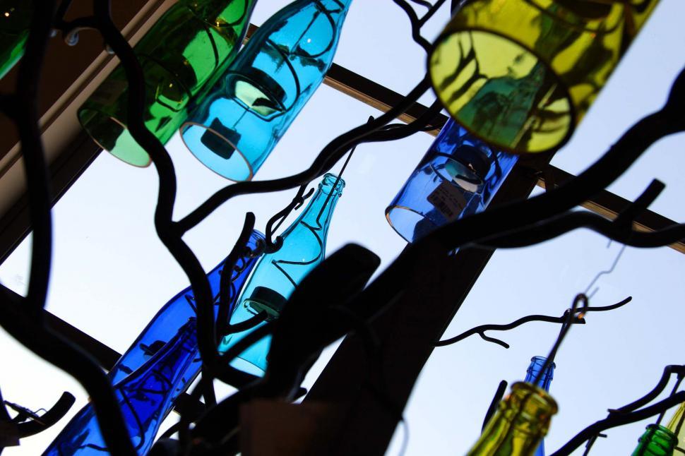 Free Image of Colorful cut glass 