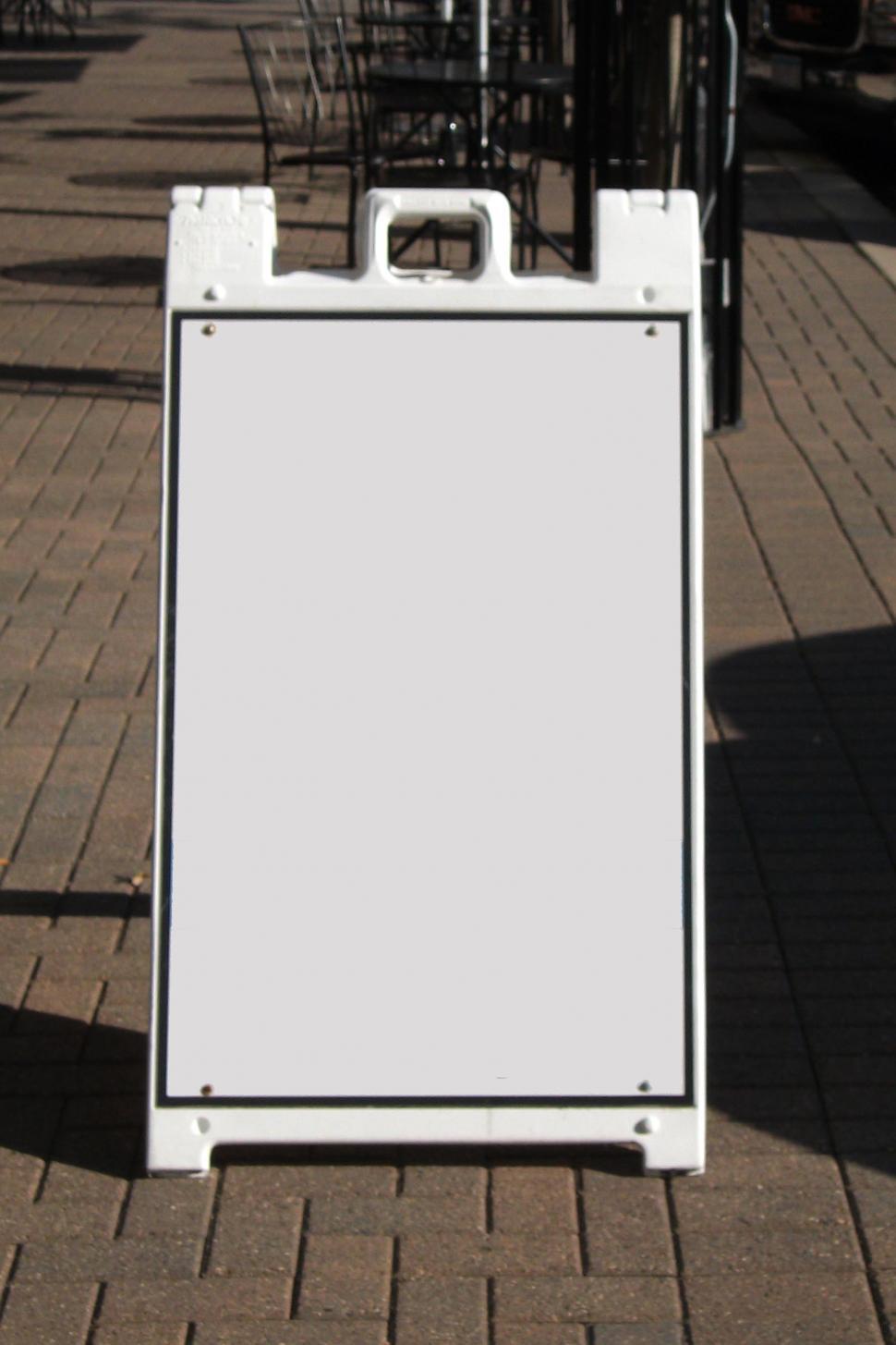 Free Image of Blank sandwich board 