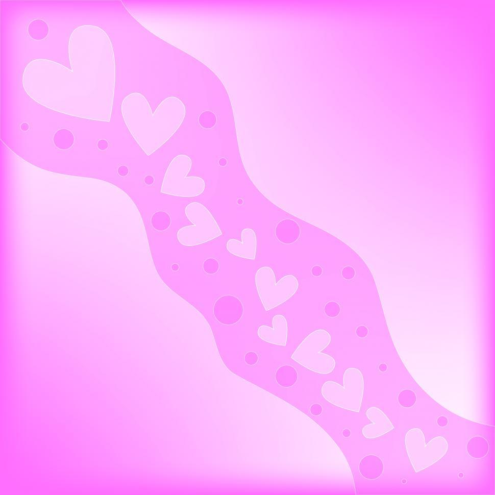 Free Image of Pink and white romantic heart background 