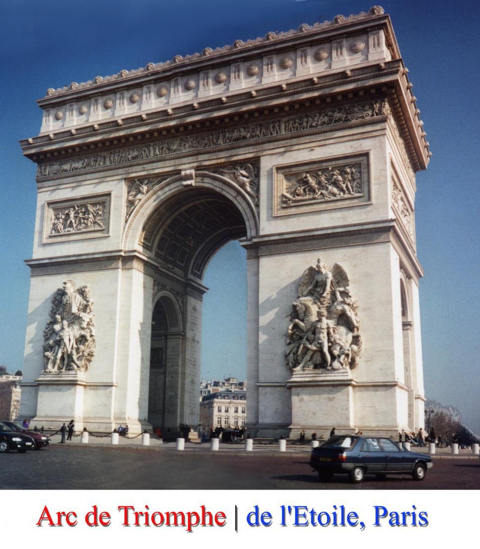 Download Free Stock Photo of Arc de Triomphe 