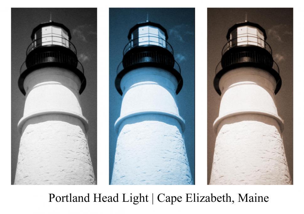 Free Image of Lighthouse on Maine seacoast 