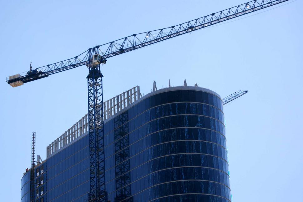 Free Image of Building Crane with Blue sky 