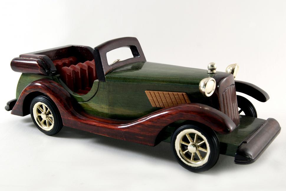 Free Image of Model Wood Car 