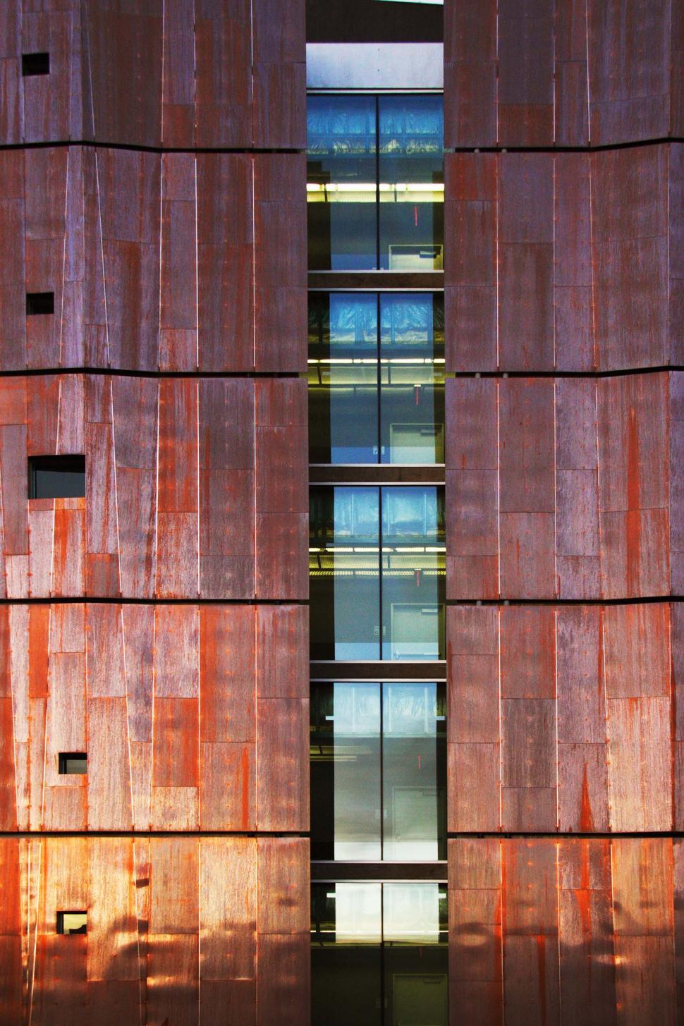 Free Image of Modern copper clad building 