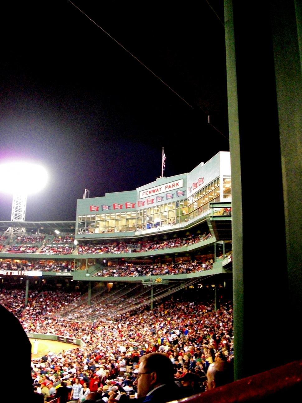 Free Image of Packed Stadium at a Baseball Game 