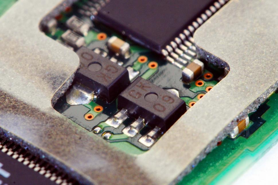 Free Image of Close-Up of a Circuit Board With Wires Attached 
