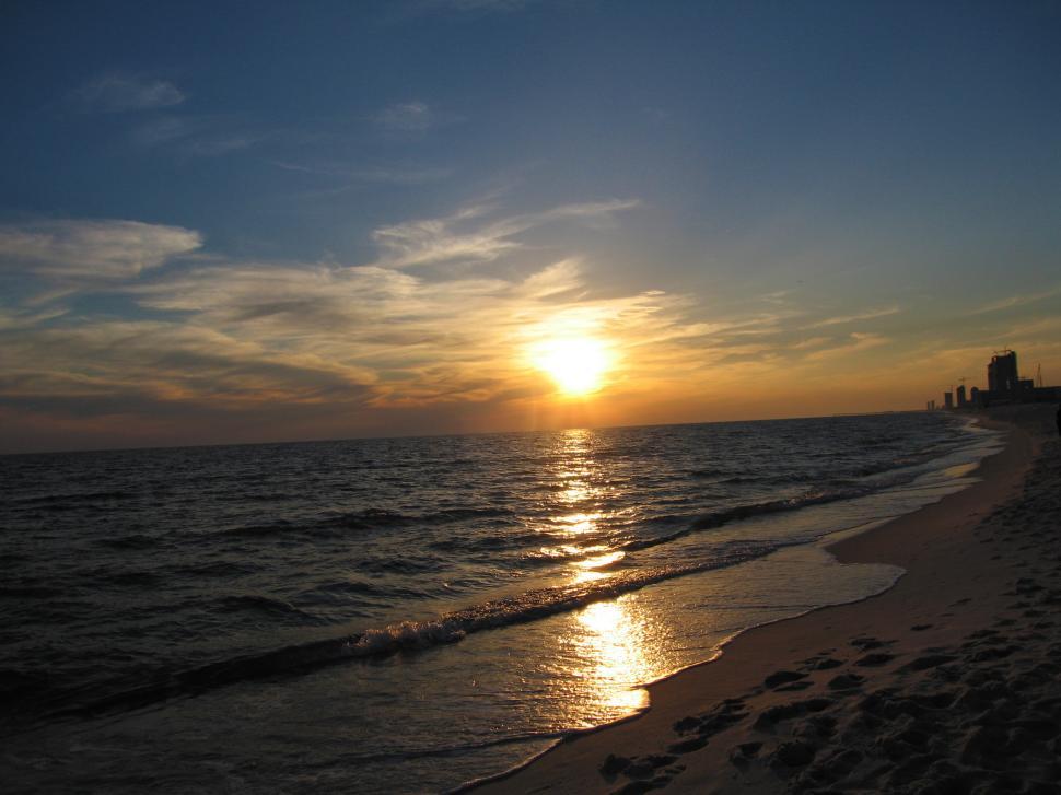 Free Image of Beach Sunset 