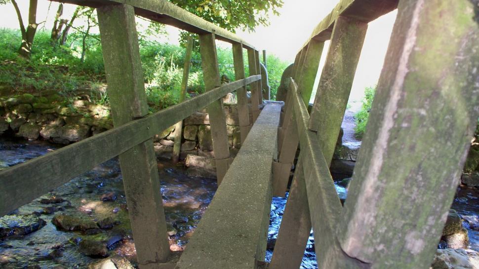 Free Image of Unusual Bridge over a Small River 