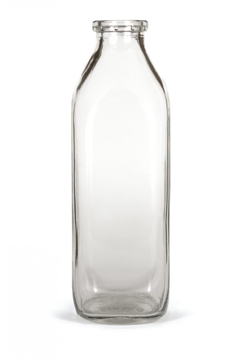 Free Image of Glass Milk Bottle 