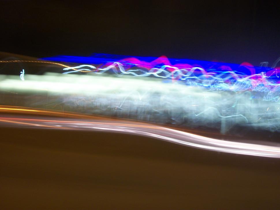 Free Image of Blurry Night Street Scene 