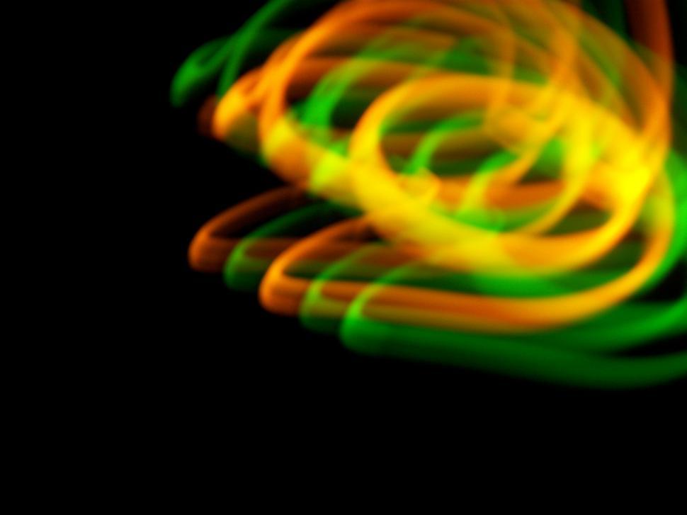 Free Image of Blurry Green and Yellow Object 