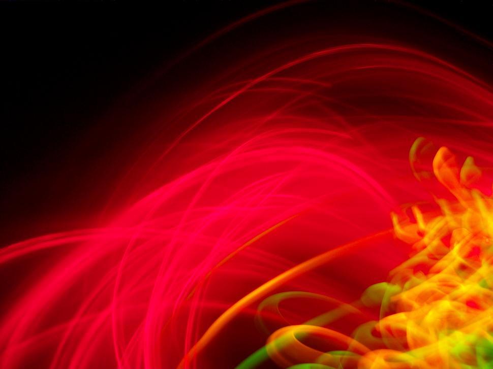 Free Image of Red, Yellow, and Green Abstract Background 
