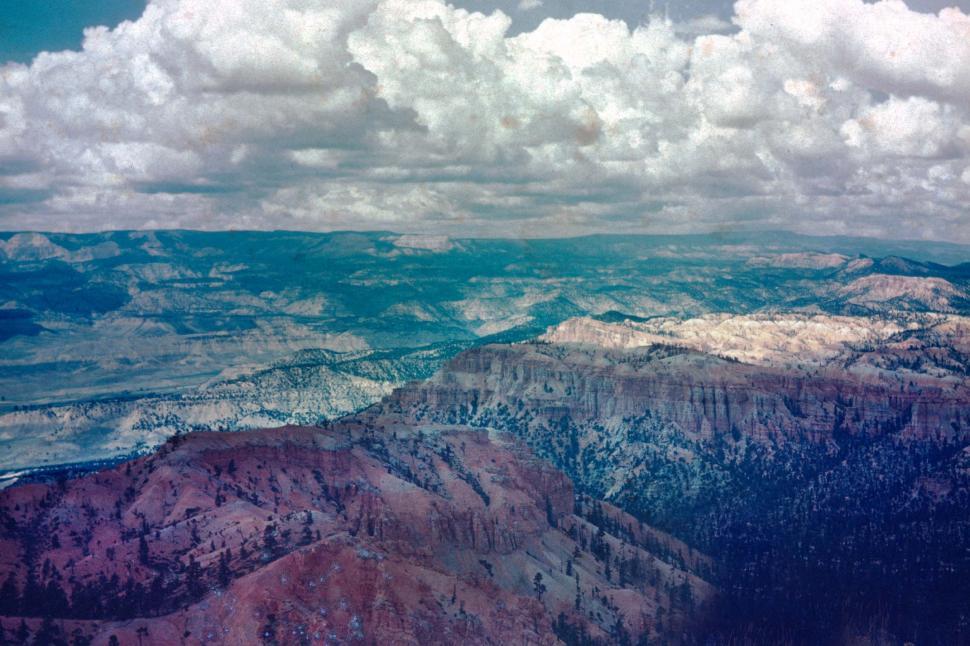 Free Image of A View of Mountain Range From an Airplane 