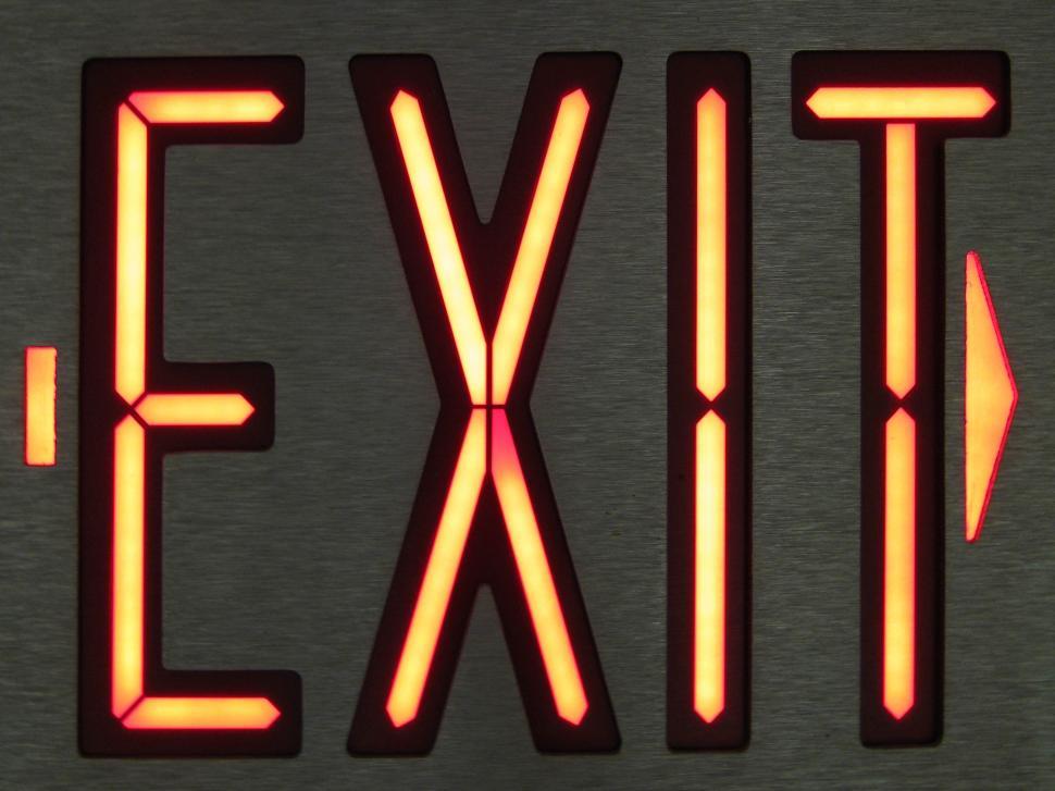 Free Image of Exit Sign 