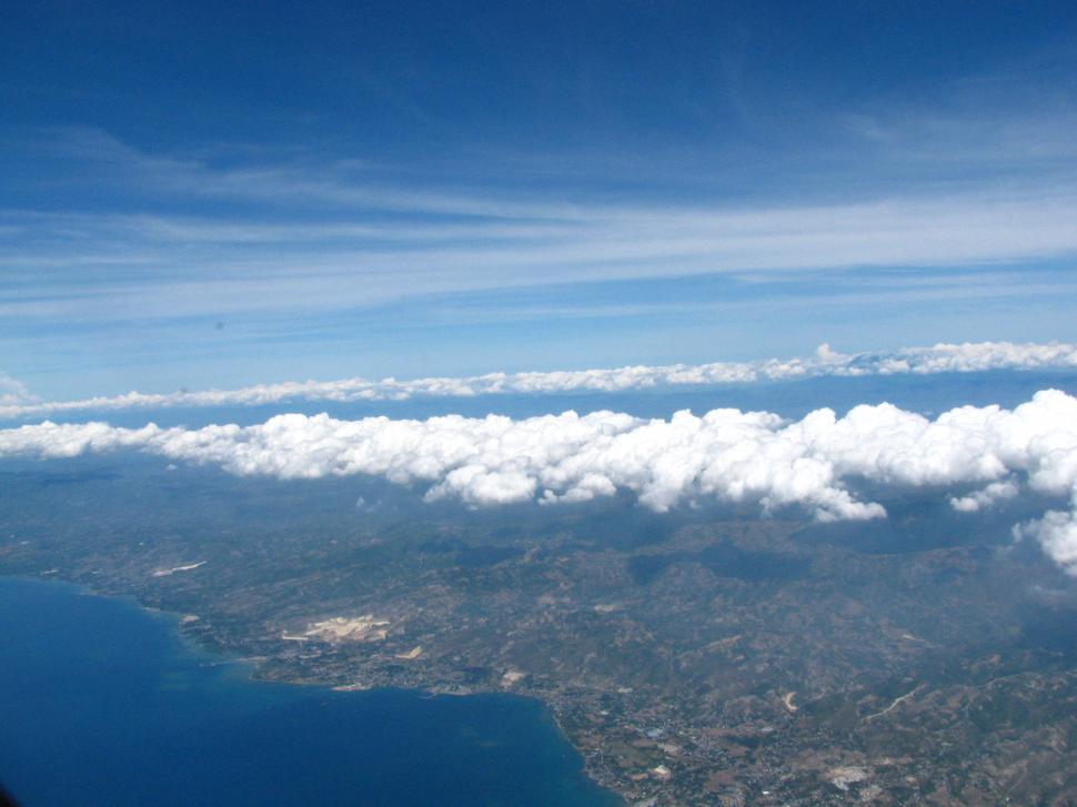 Free Image of Sky from plane 