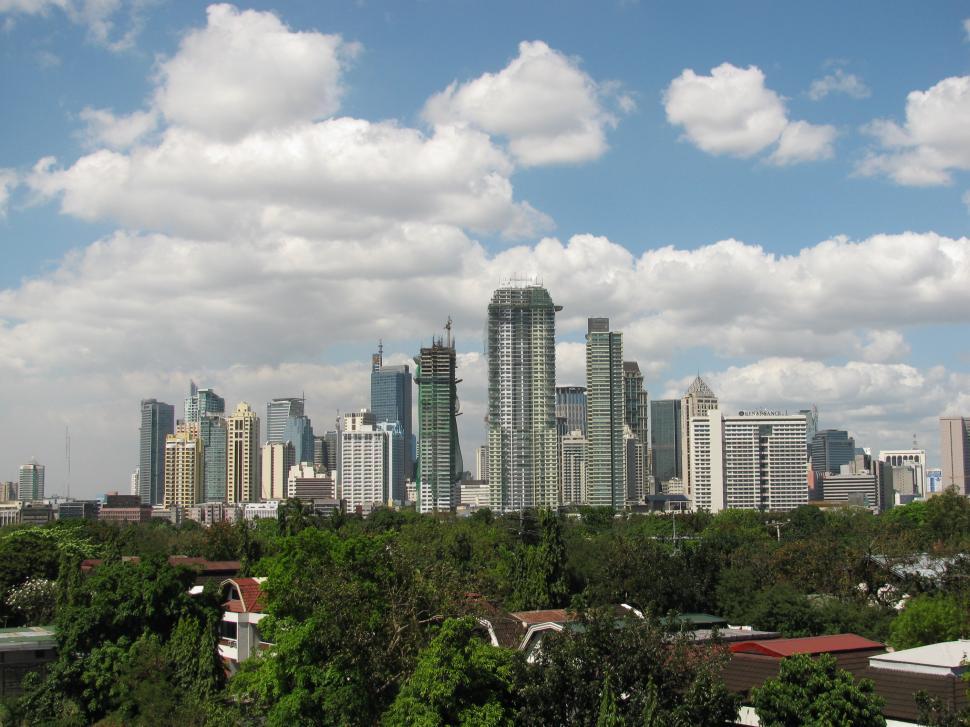 Free Image of A View of a Cityscape From Afar 