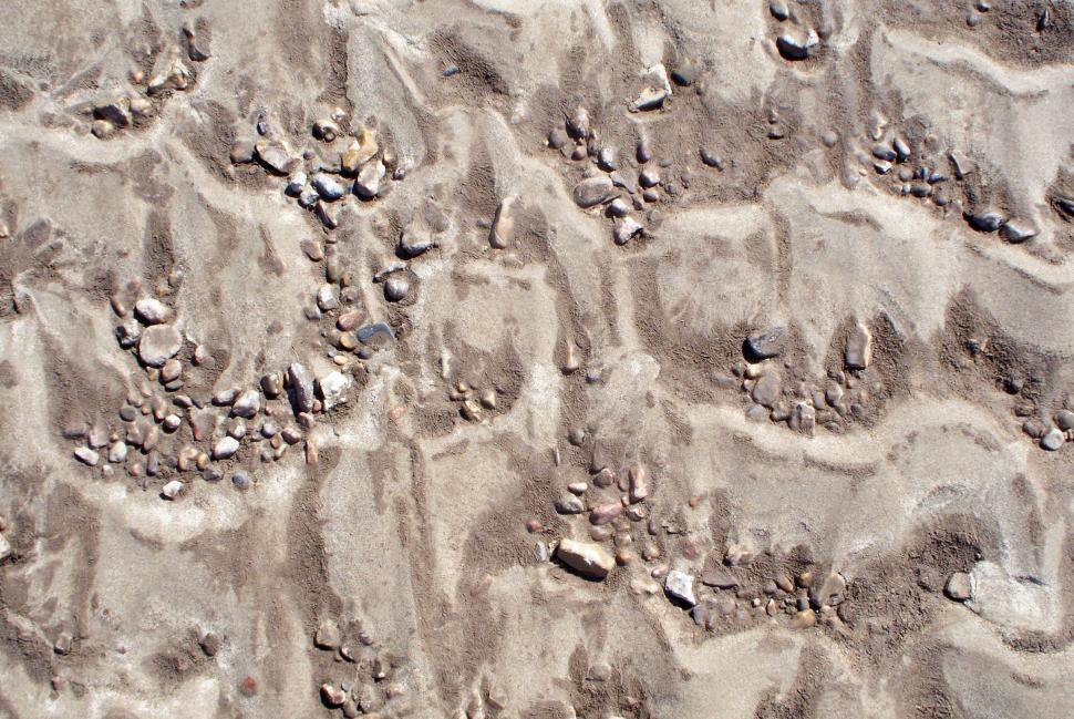 Free Image of Dry river bed patterns in the sand 