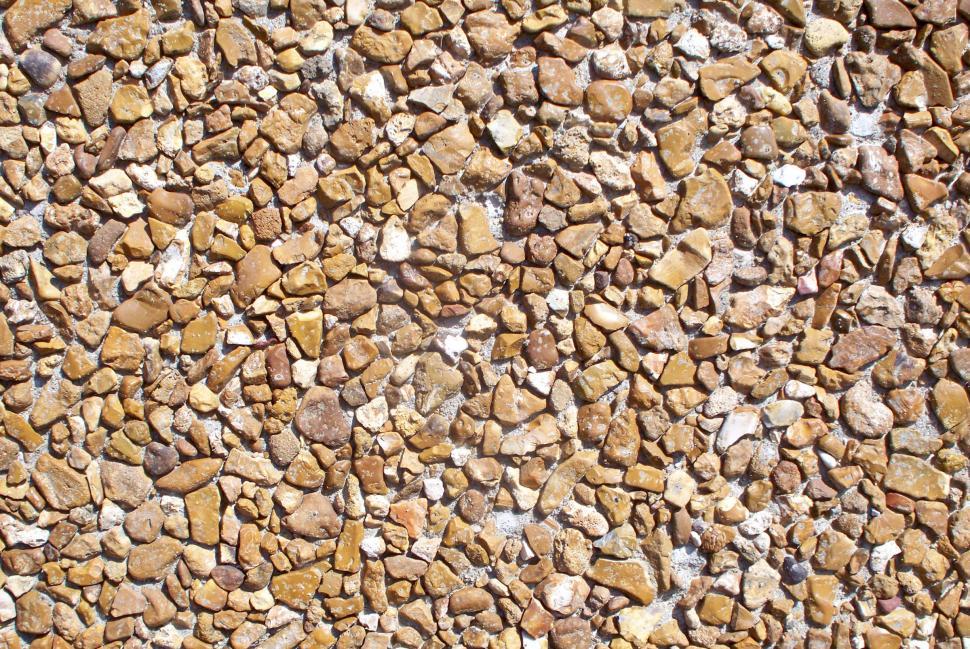 Free Image of Manufactured rock wall detail 