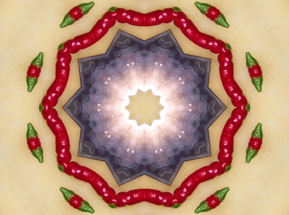 Free Image of Kaleidoscope star background image 4 