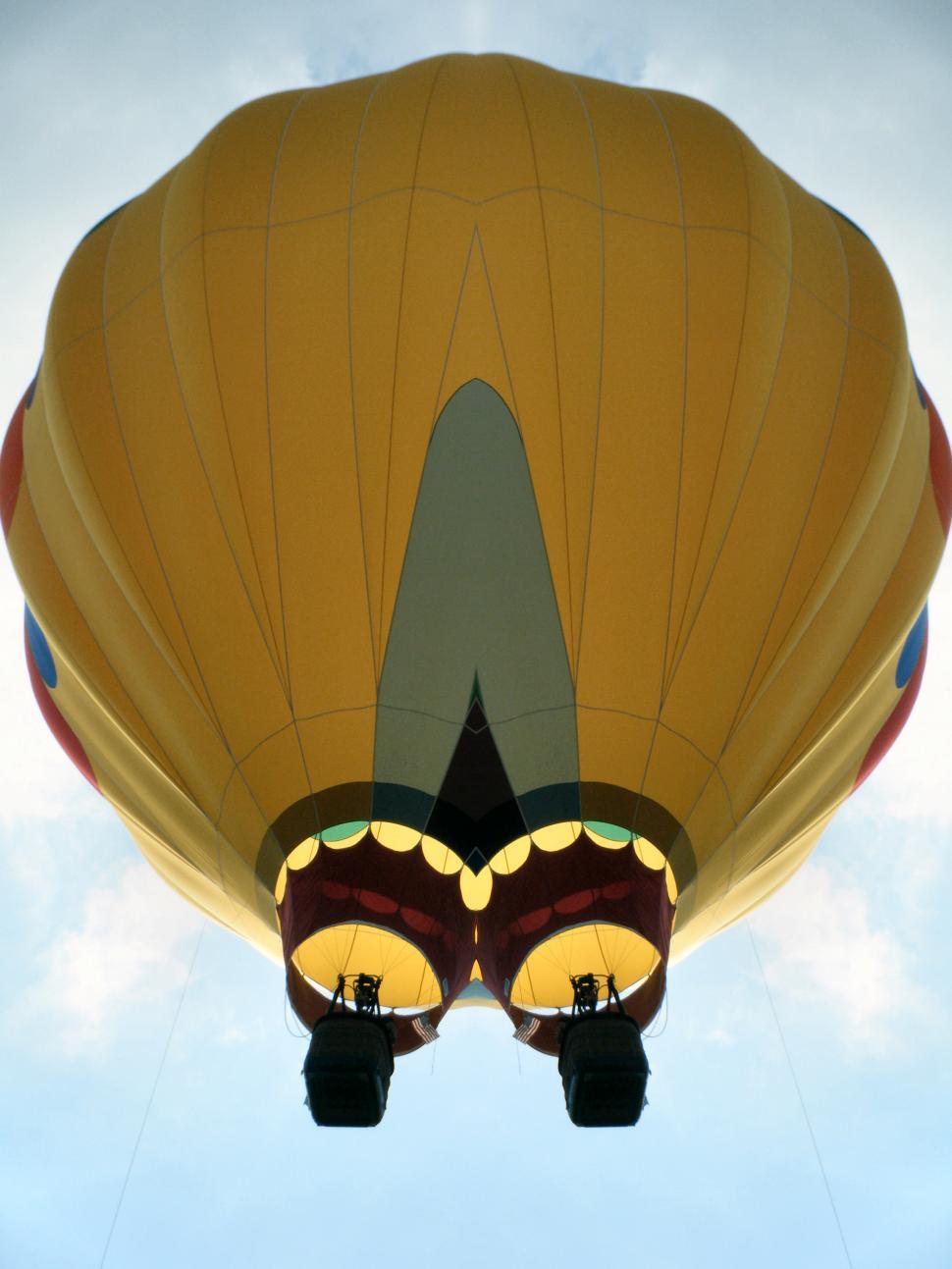 Free Image of Manipulated two bucket basket hot air balloon 