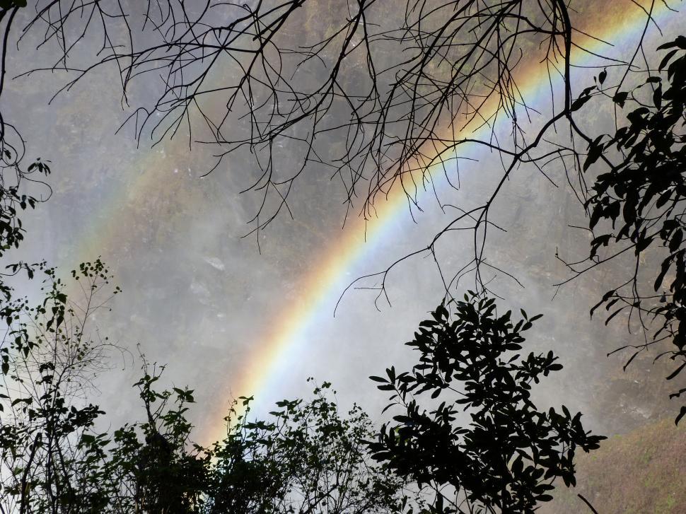 Free Image of rainbow and falls 