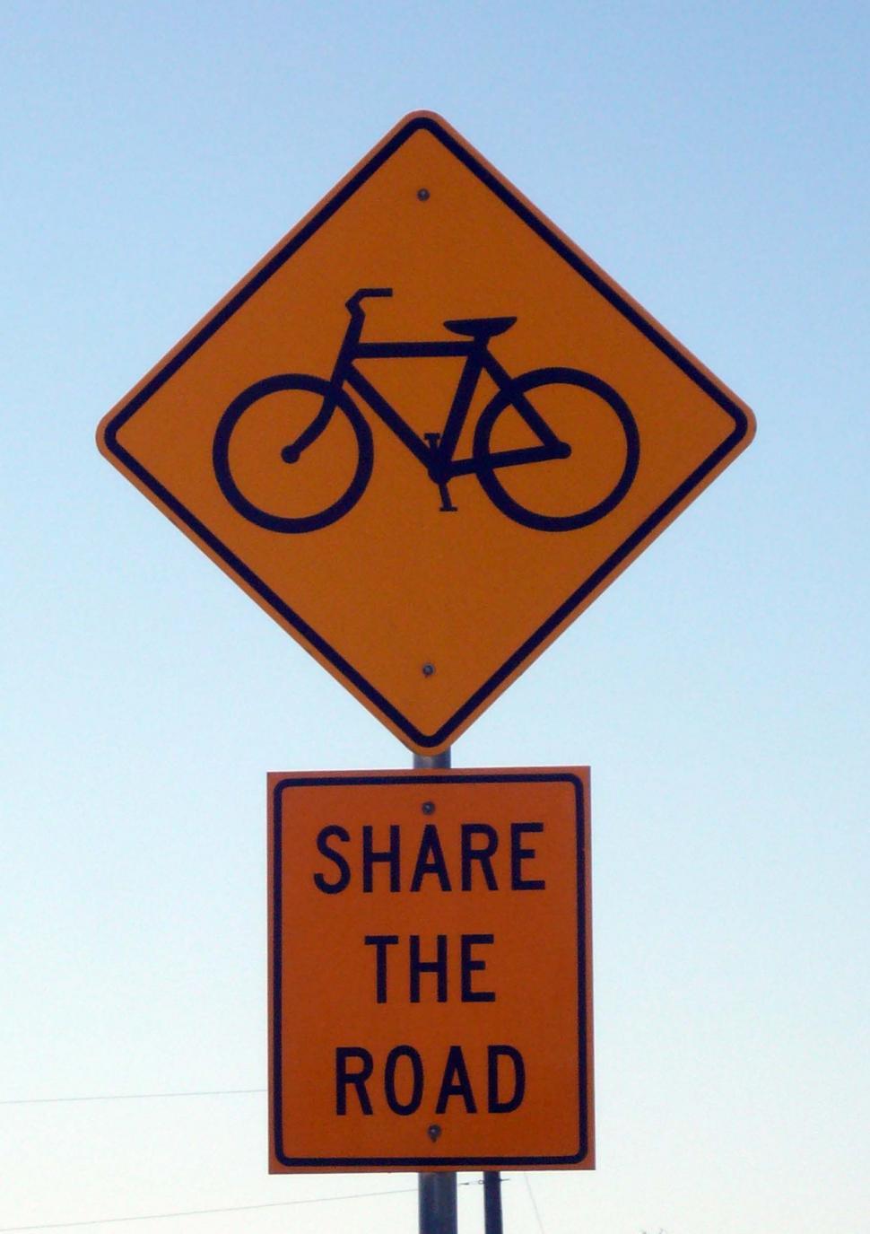 Free Image of Street Sign Saying Share the Road 