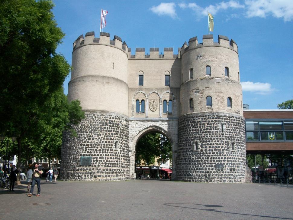 Free Image of Old Roman Gate in Cologne, Germany 