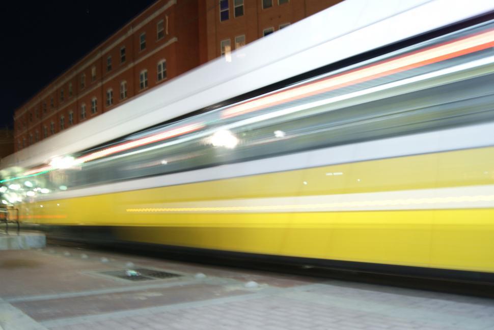 Free Image of Train in downtown 