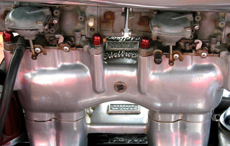 Free Image of Close Up of Car Engine 
