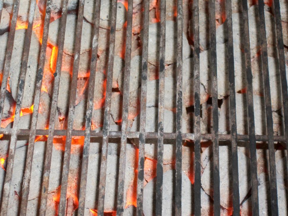 Free Image of Hot BBQ coals 
