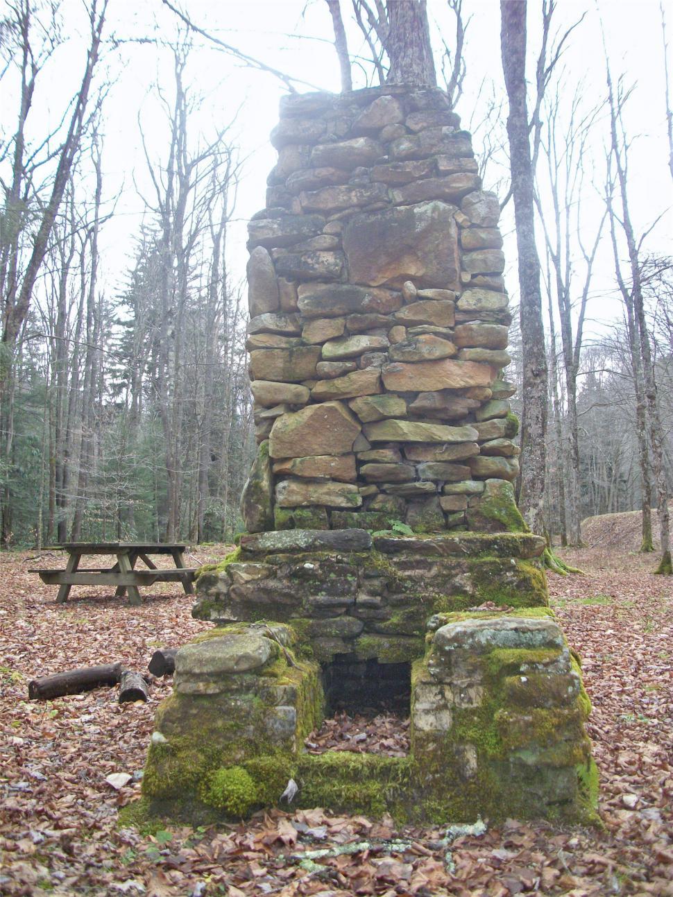 Free Image of Stone Fireplace 