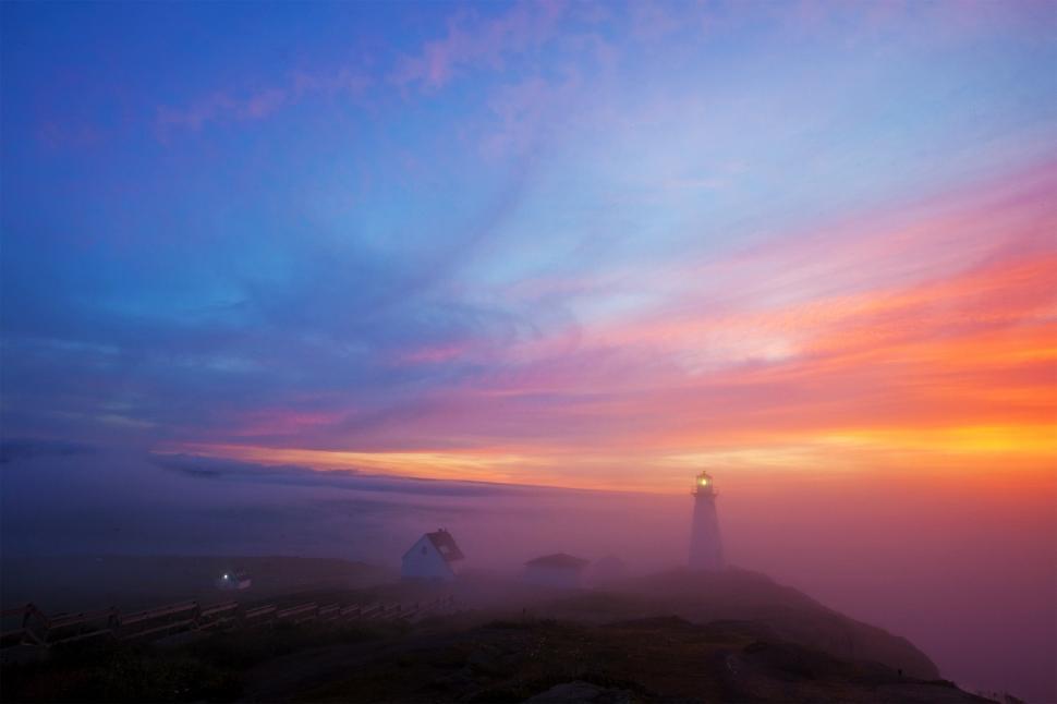 Free Image of Lighthouse at Sunrise 