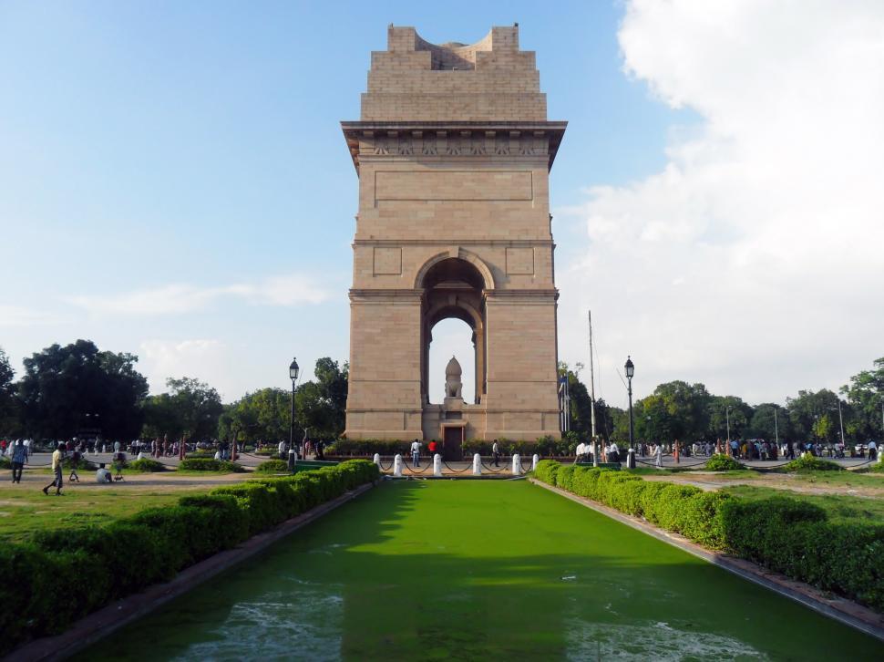 Download Free Stock Photo of India Gate Side View 
