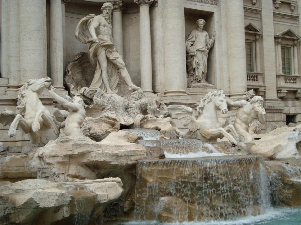Free Image of The Trevi Fountain 