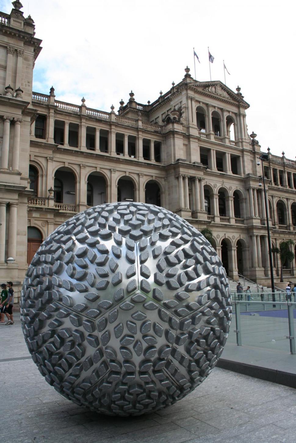 Free Image of Ball Sculpture in Brisbane City 