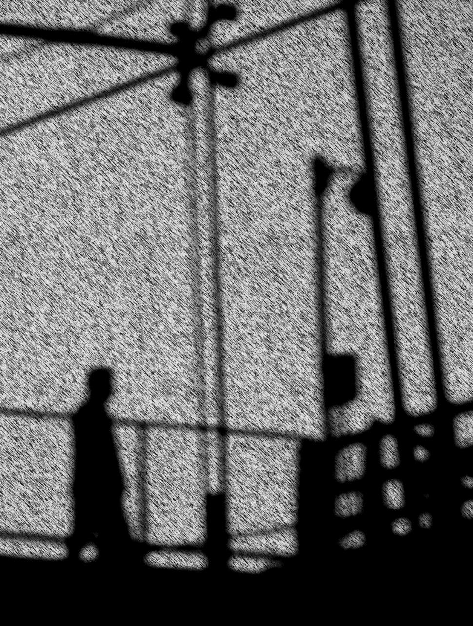 Free Image of Walking man silhouette 