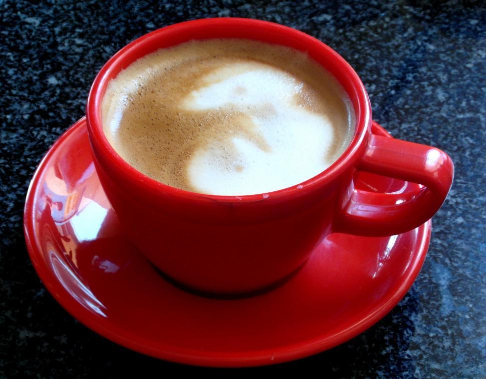 Free Image of Coffee in Red Cup 