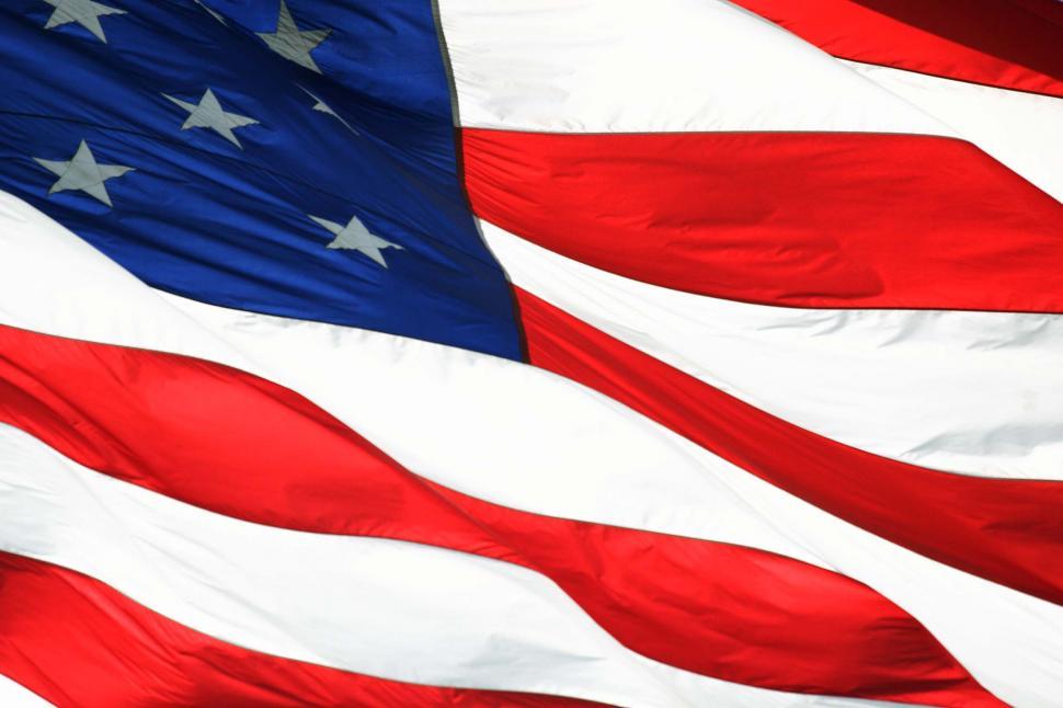 Free Image of Waving American Flag 