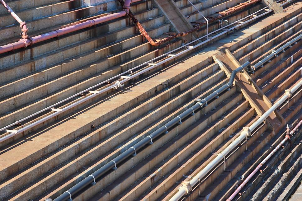 Free Image of Pipes in Dry Dock 