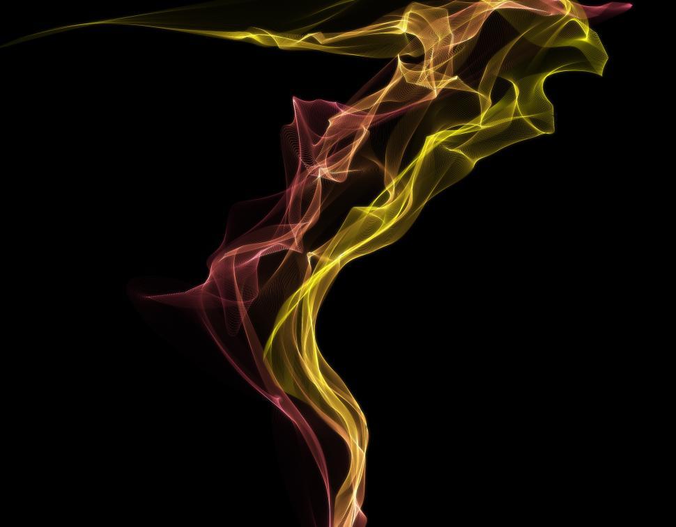 Free Image of Dynamic Movement of Smoke on Black Background 