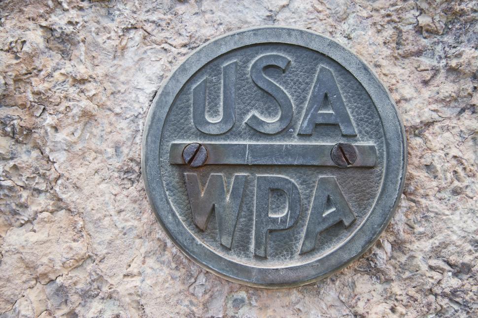 Download Free Stock Photo of WPA Sign 