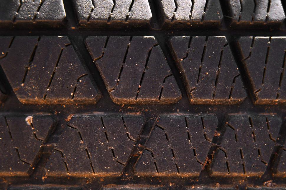 Free Image of Tire tread texture 